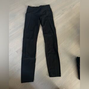 Athleta Girl Black Leggings With side pockets